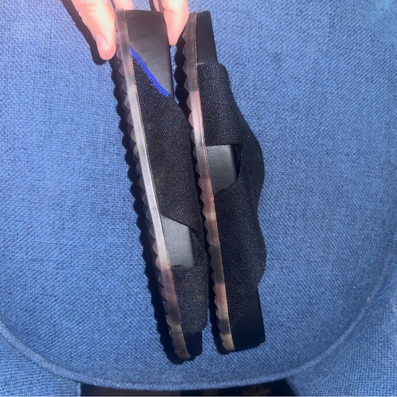 Rothy’s Weekend Black Slides Sandals 7 - Picture 6 of 7